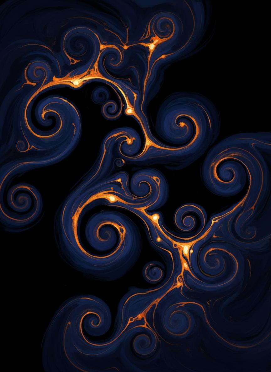 Abstract technology artwork representing AI and cybersecurity engineering